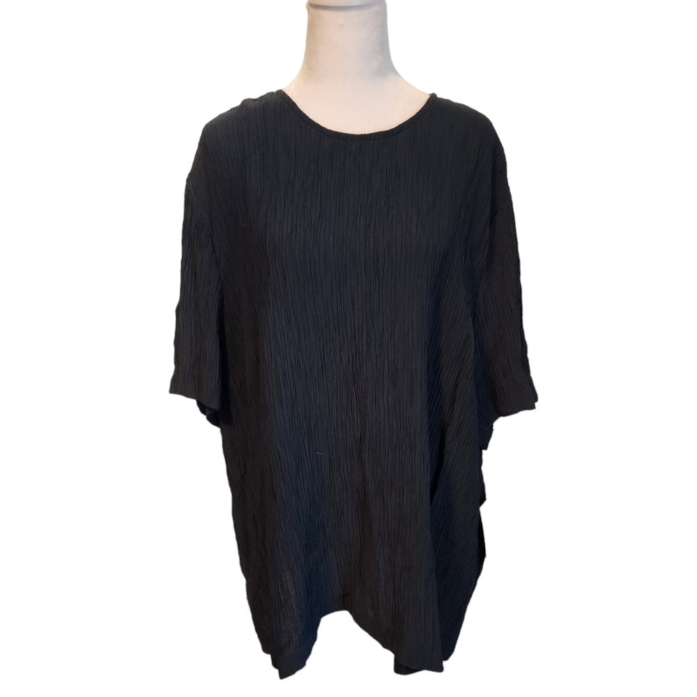 NEW Vintage Tamotsu New York Dark Teal Textured Pullover Blouse